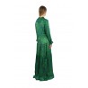 Anna Palmer dress in green silk