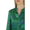 Anna Palmer dress in green silk