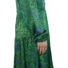 Anna Palmer dress in green silk