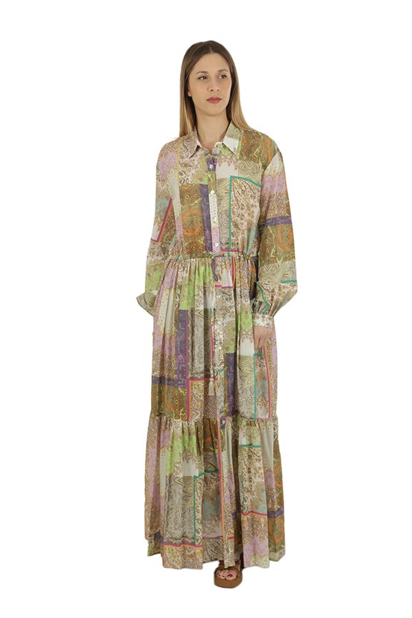 Anna Palmer Multicolor Cotton Dress