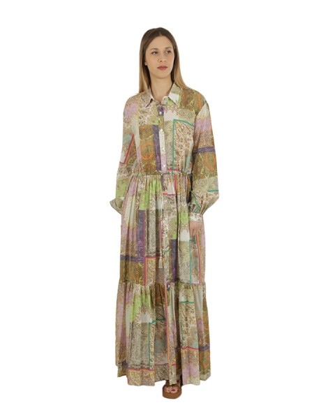 Anna Palmer Multicolor Cotton Dress