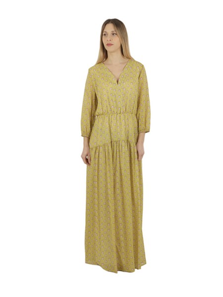 Anna Palmer long dress with Cedar pattern