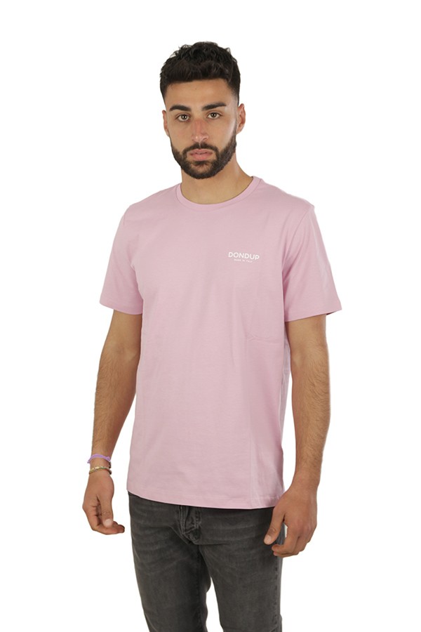 Dondup T-shirt with Pink Cotton Logo