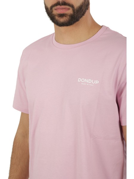 Dondup T-shirt with Pink Cotton Logo