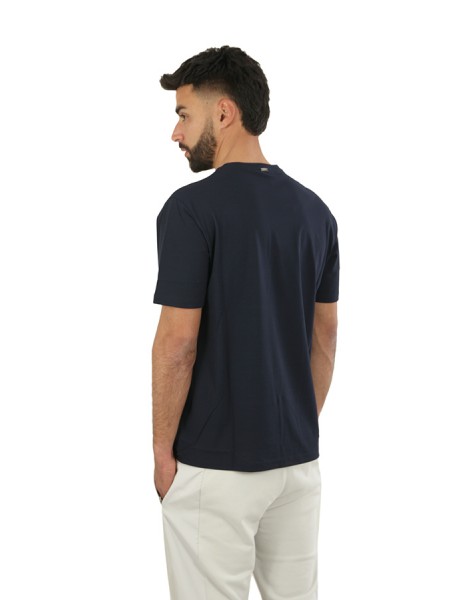 Blue Crepe Jersey HERNO T-shirt