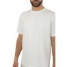 Herno T-shirt in White Crepe Jersey