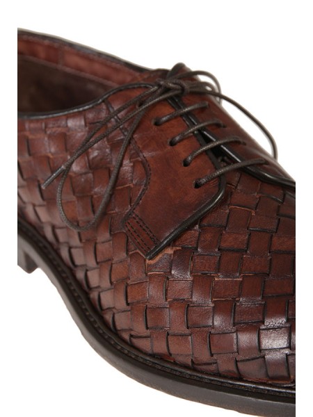 Derby Halexander Hotto braided leather