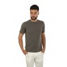 T-shirt Drumohr in Cotone Fango