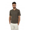 Polo DRUMOHR sweater in mud cotton