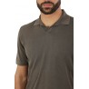 Maglia Polo Drumohr in Cotone Fango