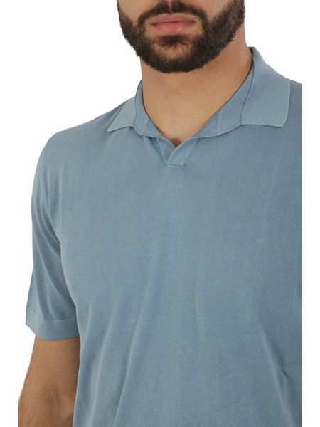 Light blue DRUMOHR cotton polo shirt