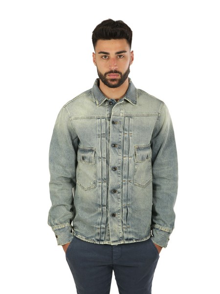 Sandblasted denim NINE IN THE MORNING shirt