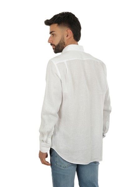 Riviera White Paul & Shark linen shirt