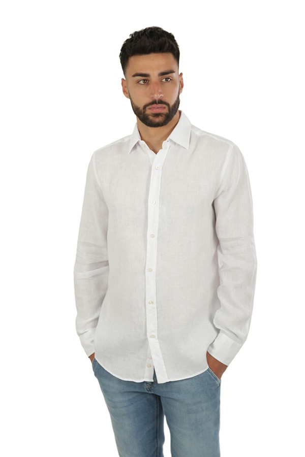 Riviera White Paul & Shark linen shirt