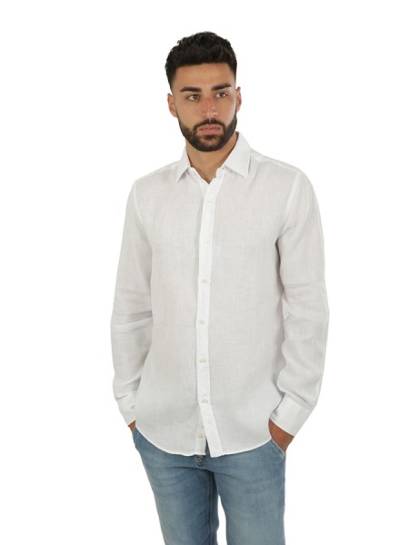 Riviera White Paul & Shark linen shirt