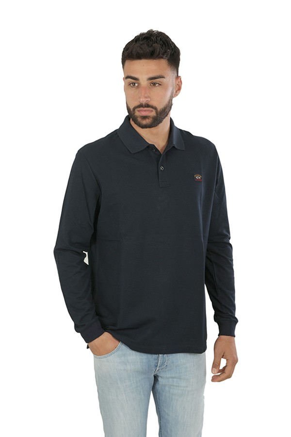 Paul&Shark polo shirt in blue piqué