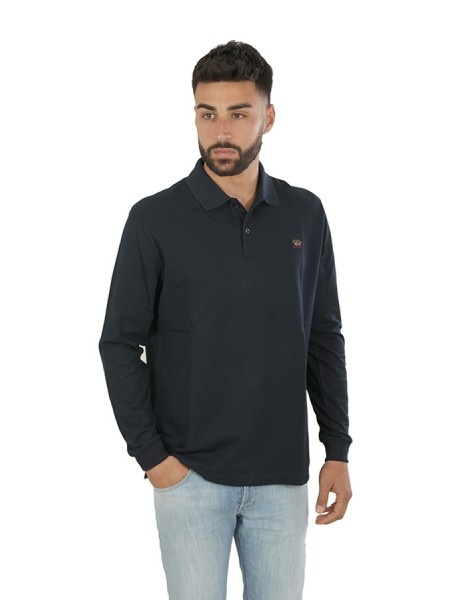 Paul&Shark polo shirt in blue piqué