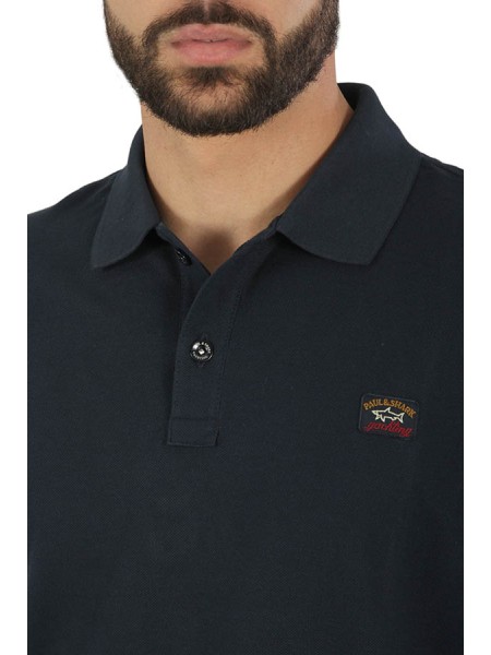 Paul&Shark polo shirt in blue piqué