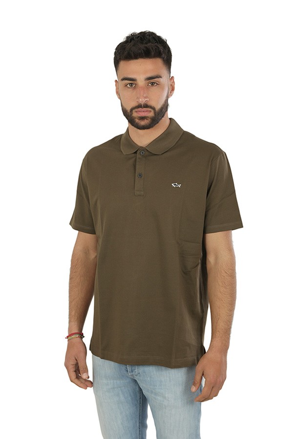 Military Paul & Shark Short Sleeve Polo Shirt