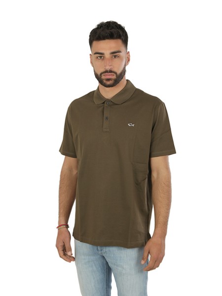 Military Paul & Shark Short Sleeve Polo Shirt