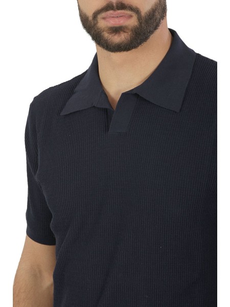 Navy Blue ROBERTO COLLINA Polo Shirt