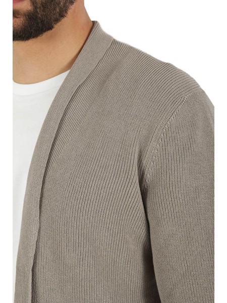 Ribbed ROBERTO COLLINA Cardigan Grey