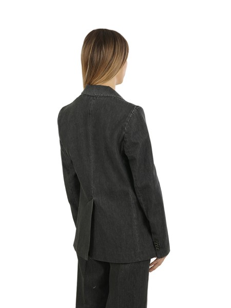 Nine In The Morning blazer in gray denim