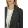 Nine In The Morning blazer in gray denim