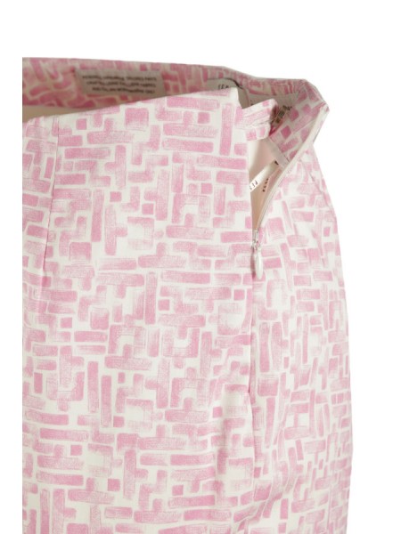 Stretch PESERICO trousers Pink/White Pattern