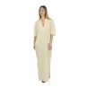 Skills & Genes Ecru Long Tencel/Linen Dress