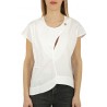 Blusa Skills & Genes con tagli asimmetrici Bianco