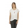 Blusa Skills & Genes con tagli asimmetrici Bianco