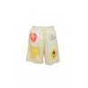 Poplin BARROW Bermuda shorts with Multicolor Cream Print