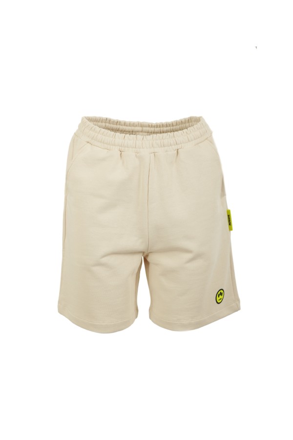 Barrow Jersey Bermuda shorts with Cream Logo