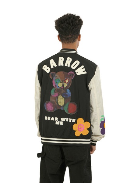 Varsity BARROW Nylon Bomber Jacket with Black Patch