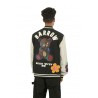 Varsity BARROW Nylon Bomber Jacket with Black Patch