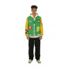 Bomber Barrow Varsity in Nylon con Patch Verde