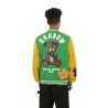 Bomber Barrow Varsity in Nylon con Patch Verde