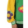 Bomber Barrow Varsity in Nylon con Patch Verde