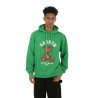 Teddy Print BARROW Hooded Sweatshirt Green