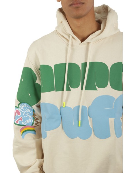 Puff Print Cream BARROW Hoodie