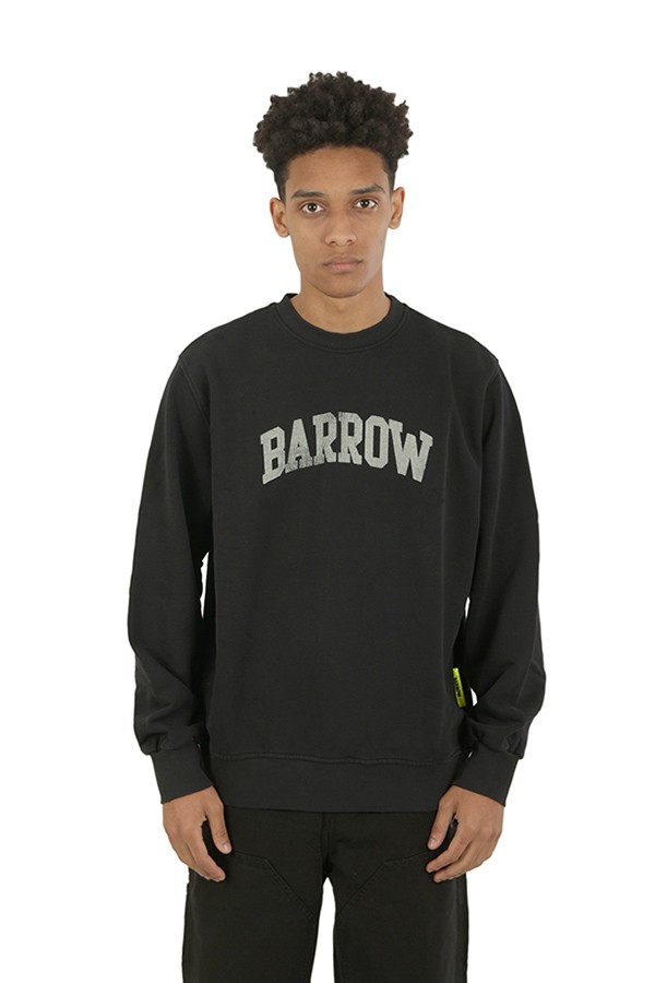 Washed effect BARROW sweatshirt Black