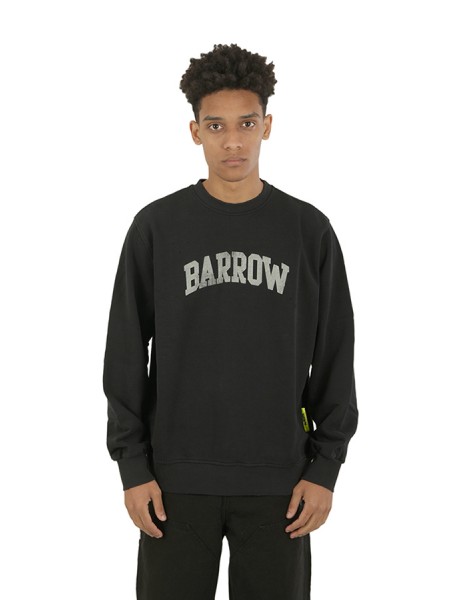 Washed effect BARROW sweatshirt Black