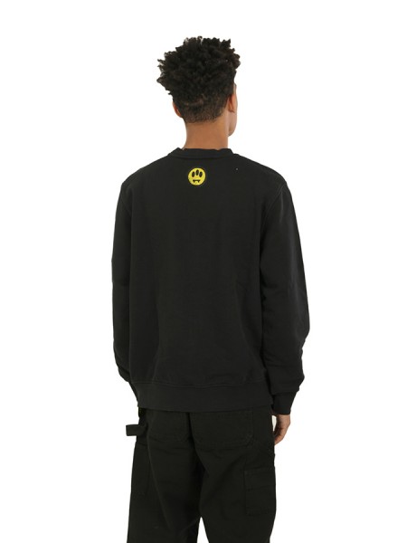 Washed effect BARROW sweatshirt Black