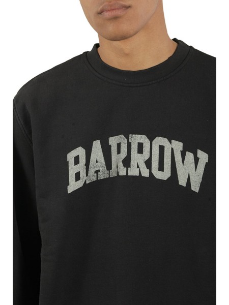 Washed effect BARROW sweatshirt Black