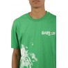 T-shirt BARROW Palm Print Green