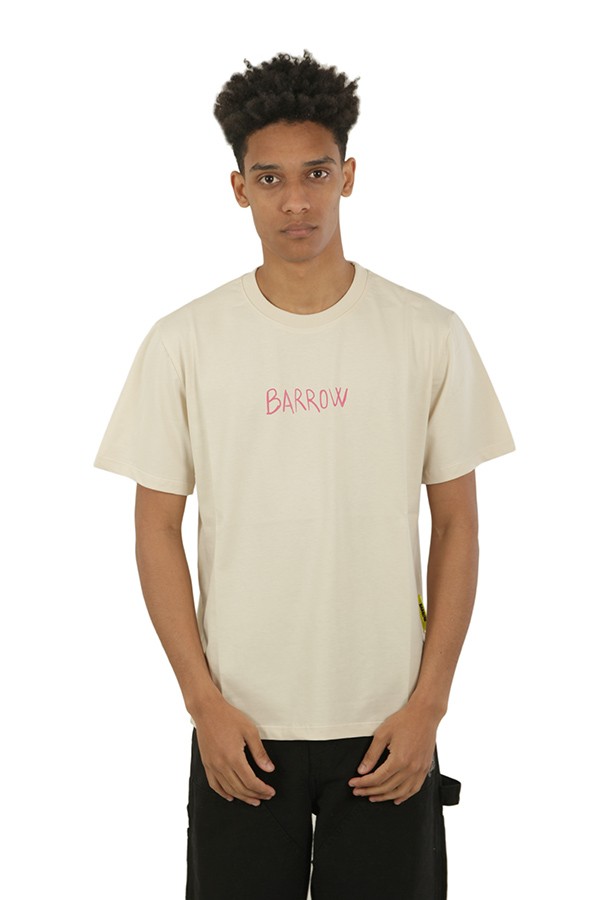 Barrow Color Teddy Sketch White T-shirt