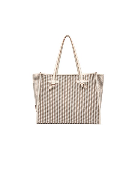 Marcella Striped GIANNI CHIARINI Bag in Canvas Marble