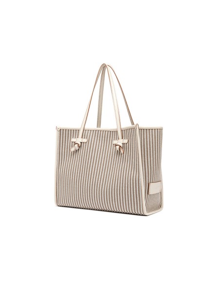 Marcella Striped GIANNI CHIARINI Bag in Canvas Marble