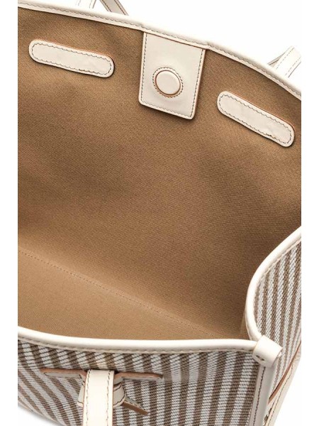 Marcella Striped GIANNI CHIARINI Bag in Canvas Marble